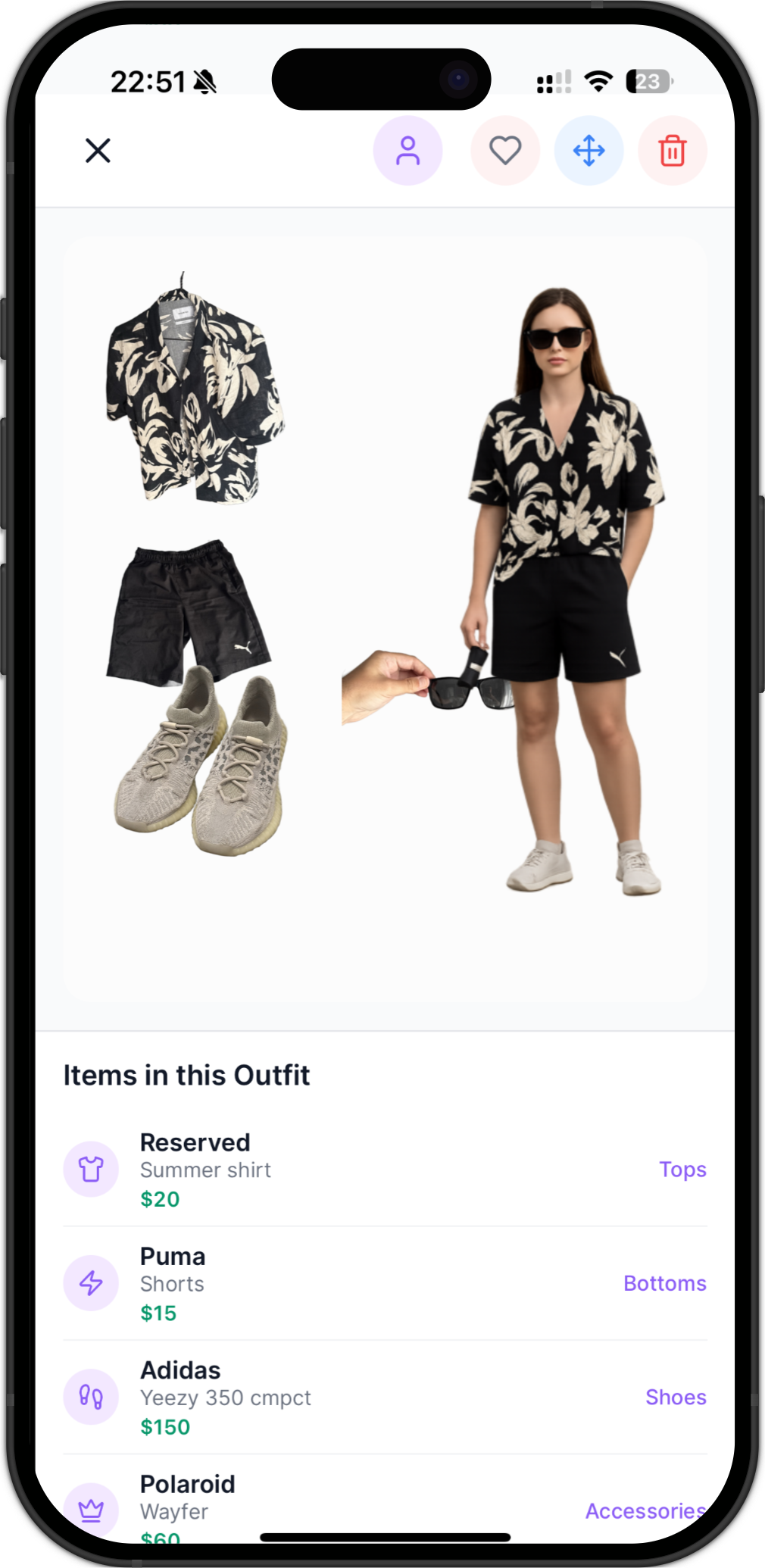 10outfits App Interface